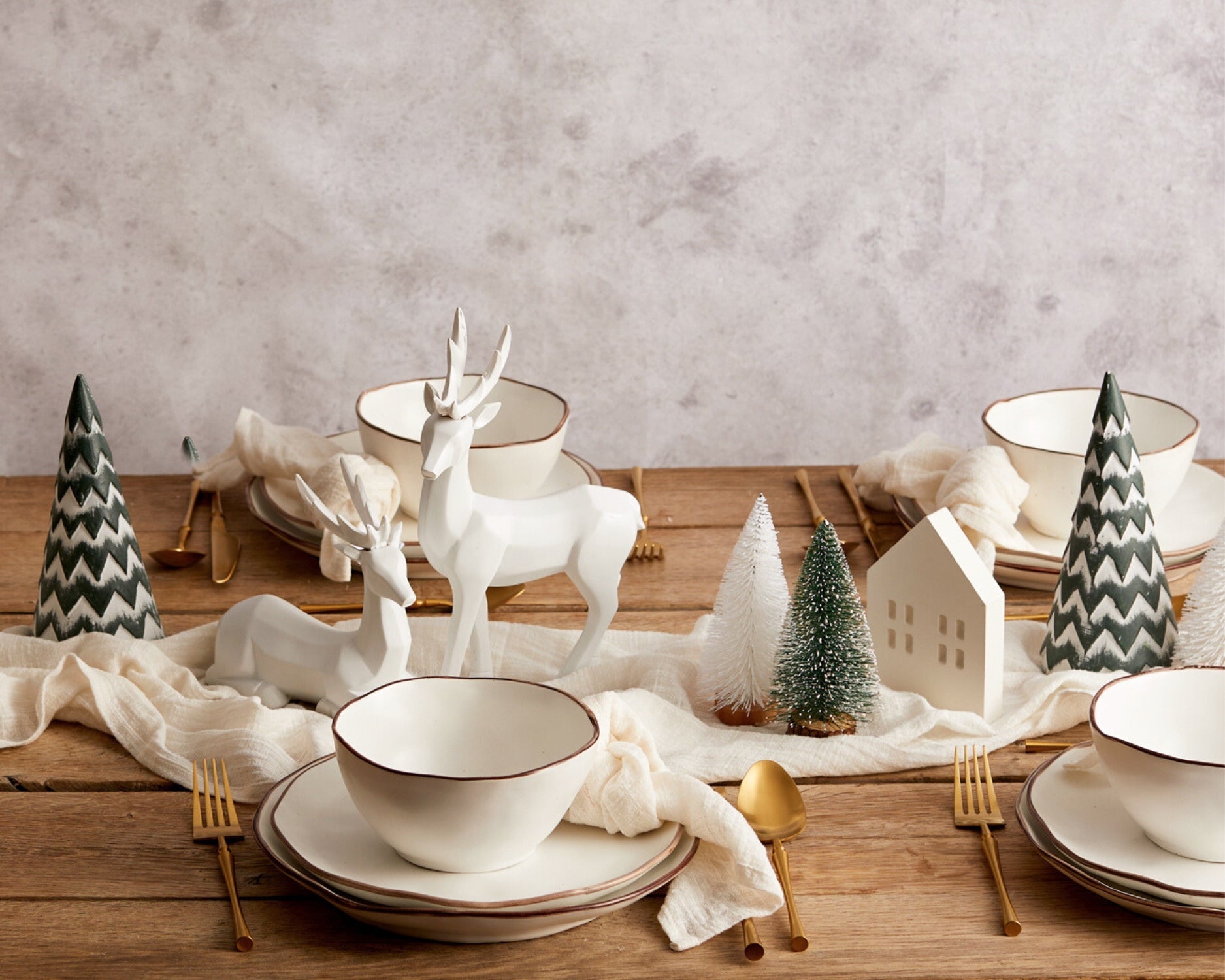 Wooden Snowed Christmas Tree