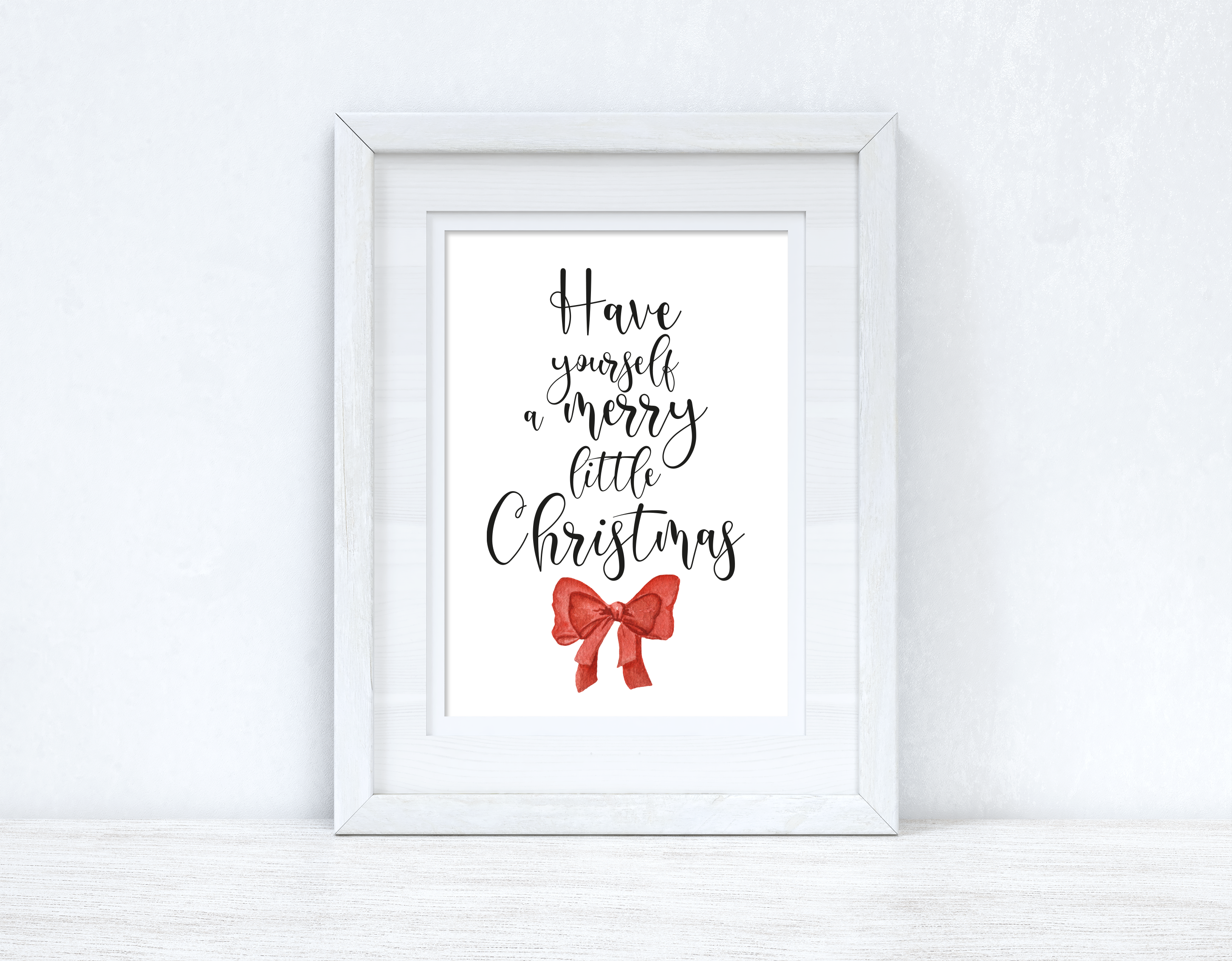 Have Yourself A Merry Little Christmas Winter Christmas Seasonal Wall Home Decor Print