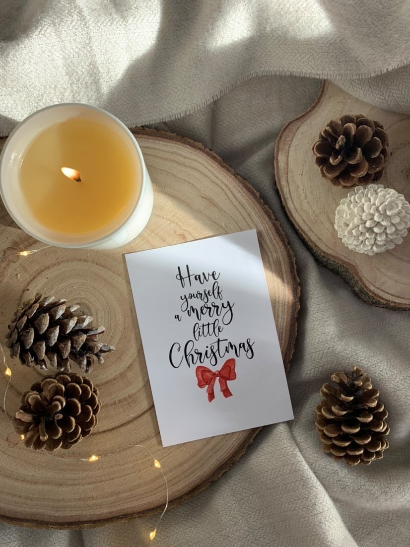 Have Yourself A Merry Little Christmas Winter Christmas Seasonal Wall Home Decor Print